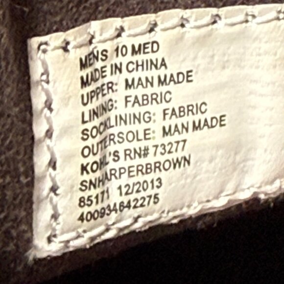 Sonoma Life+Style Mens Brown Leather Boat Shoes Size 10 M Lace-Up Deck Footwear - Picture 5 of 8